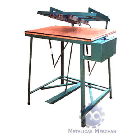 Selladora a pedal para capuchones Selladora manual para la fabricación de capuchones para flores Mesa de 1.30M X75 centímetros Cuchillas de 75 cm